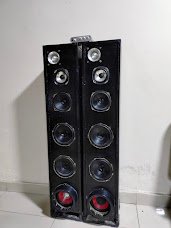 ALTAVOZ DE TORRE 2 VÍAS NEGRO, TWEETER BALA